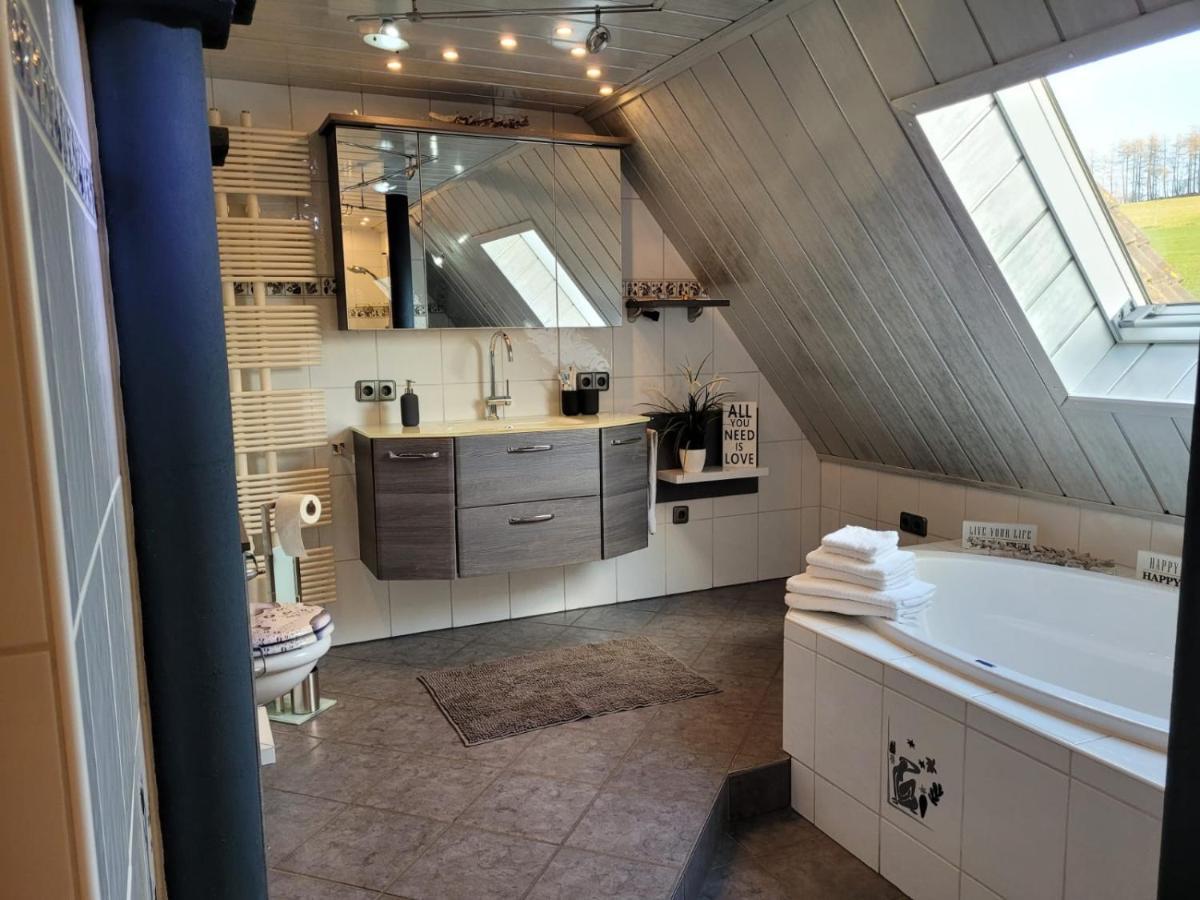 Ferienwohnung Fitness Entspannung Sauna Im Westerwald Derschen Extérieur photo